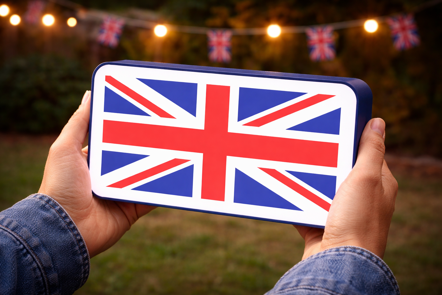 Union Jack LED Dimmable Light Box