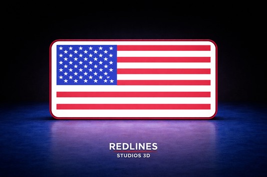 USA Flag LED Dimmable Light Box