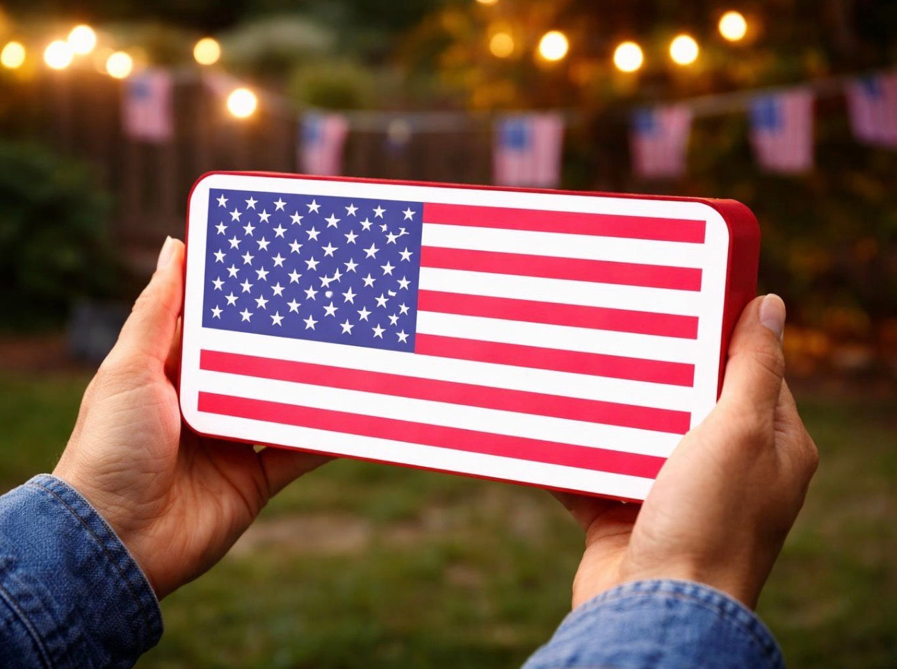 USA Flag LED Dimmable Light Box