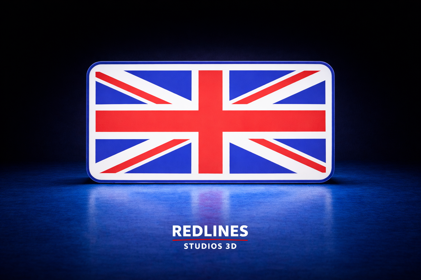 Union Jack LED Dimmable Light Box