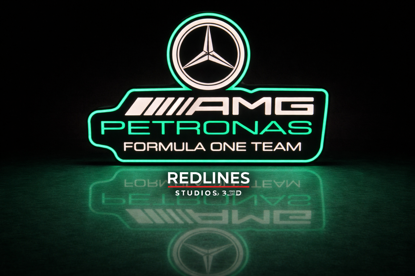 Mercedes AMG Petronas LED Dimmable light box