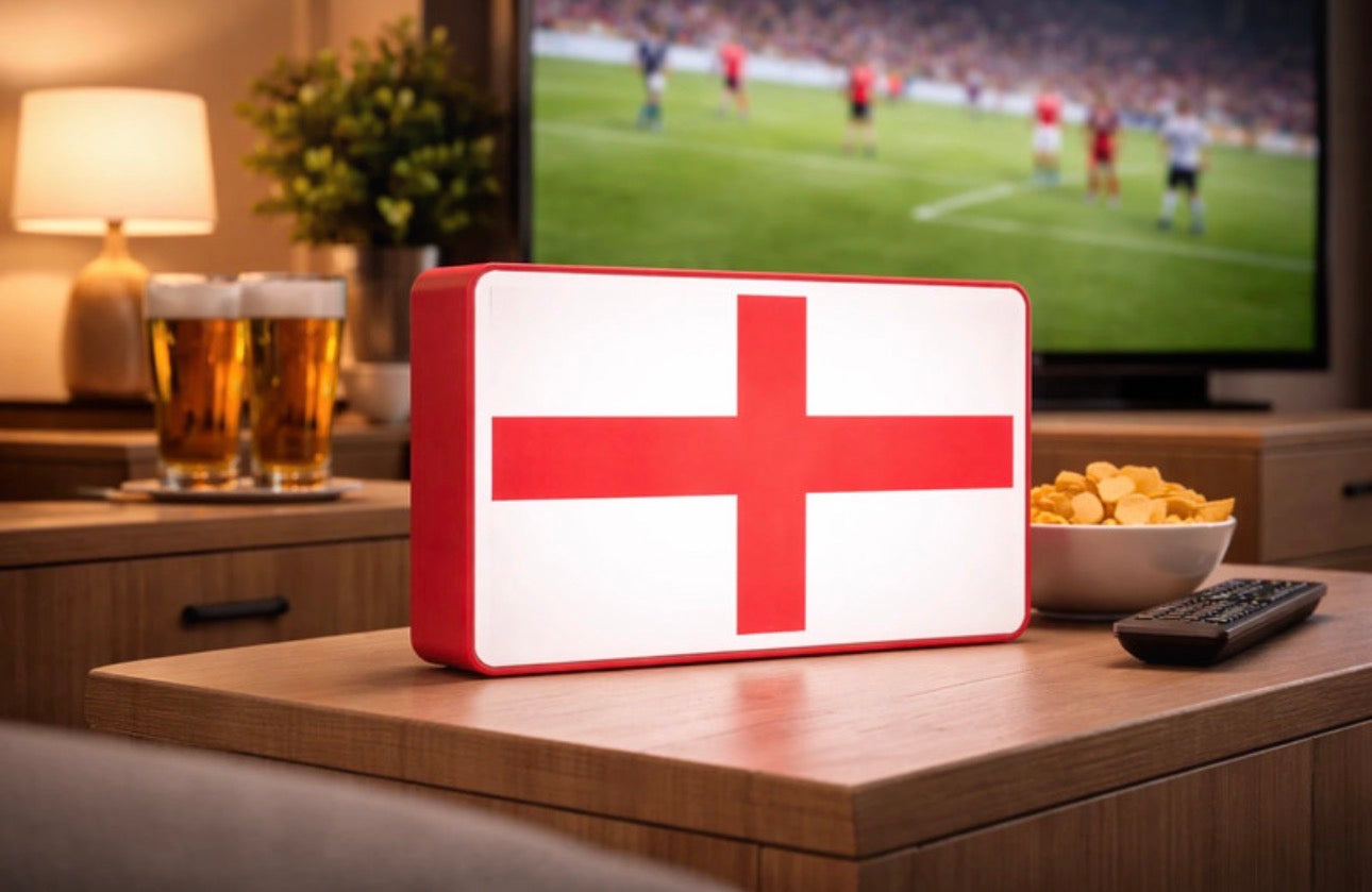 England Flag LED Dimmable Light Box