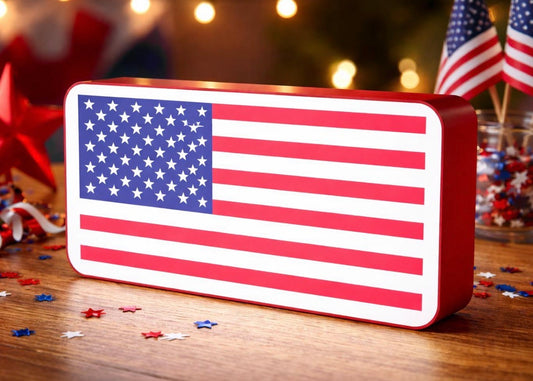 USA Flag LED Dimmable Light Box