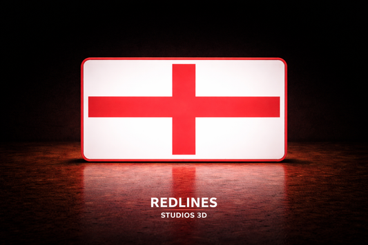 England Flag LED Dimmable Light Box